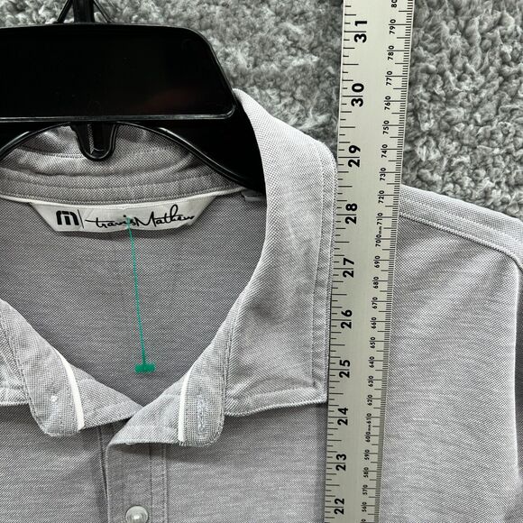 Travis Matthew Golf Polo Shirt Mens Large Gray Short Sleeve L - Picture 7 of 13
